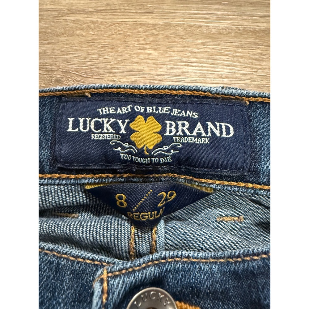 Lucky Brand Easy Rider Jeans Womens 8/29 Regular Medium Wash Blue Straight Leg - Picture 3 of 6